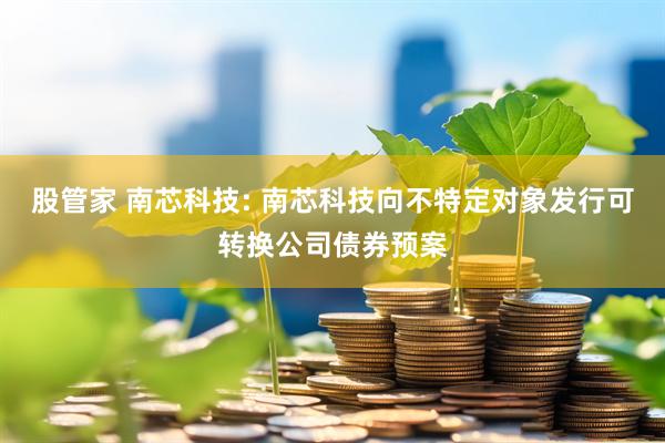 股管家 南芯科技: 南芯科技向不特定对象发行可转换公司债券预案